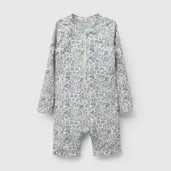 COLLOKY - Enterito Playa UV Con Flores de Niña talla 3/6 M a 24m/36 M