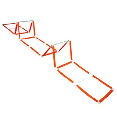 FOUR - Escalera de Agilidad Multifuncional con Vallas - 5m Naranja