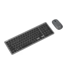 LEVO - Teclado Slim Cygna + Mouse Slim Velar Grafito