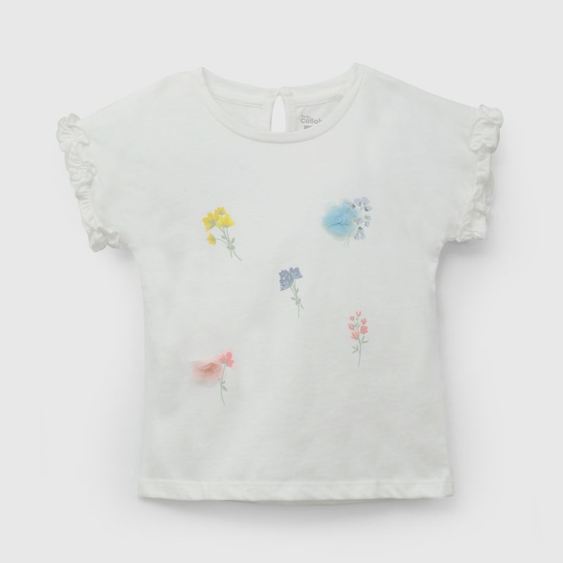 COLLOKY - Polera Bebé niña Blanco  58012 Colloky