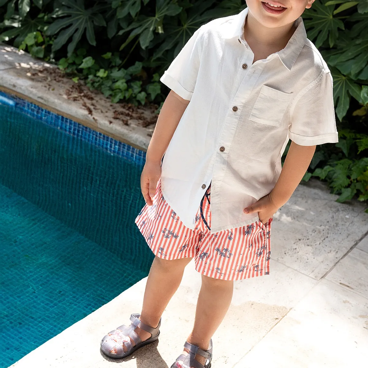 COLLOKY - Traje De Baño Niño Fucsia 58461 Colloky