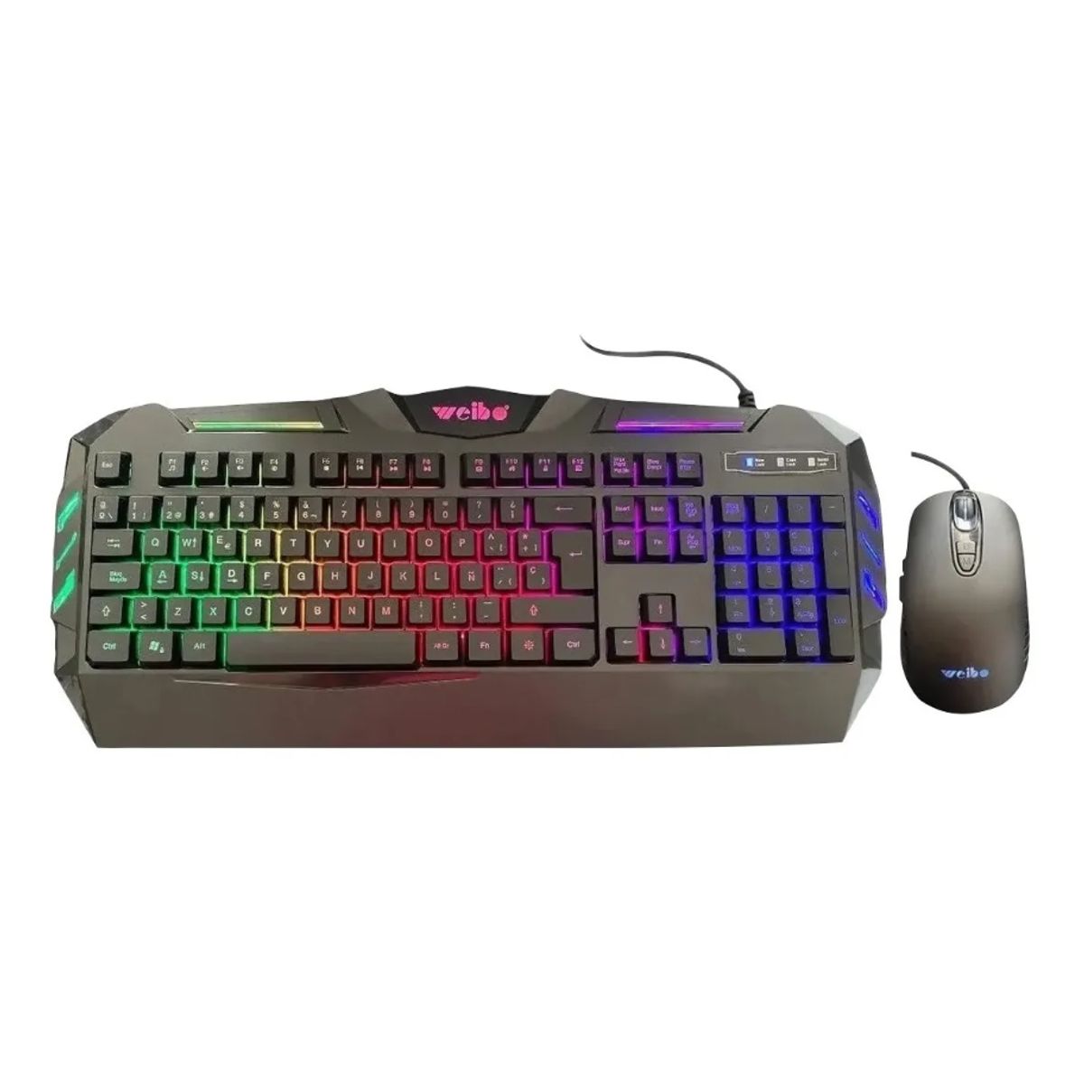 GENERICO - Kit Teclado Mouse Set Gamer Retroiluminado Rgb