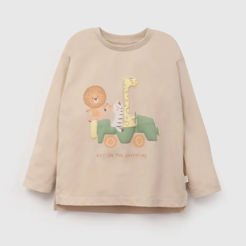 COLLOKY - Polera Bebé niño Beige 57874 Colloky