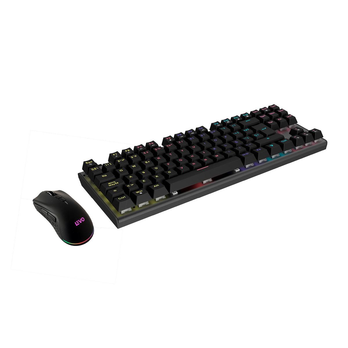 LEVO - Teclado Gamer NovaBlade + Mouse Inalámbrico NovaStrike LEVO