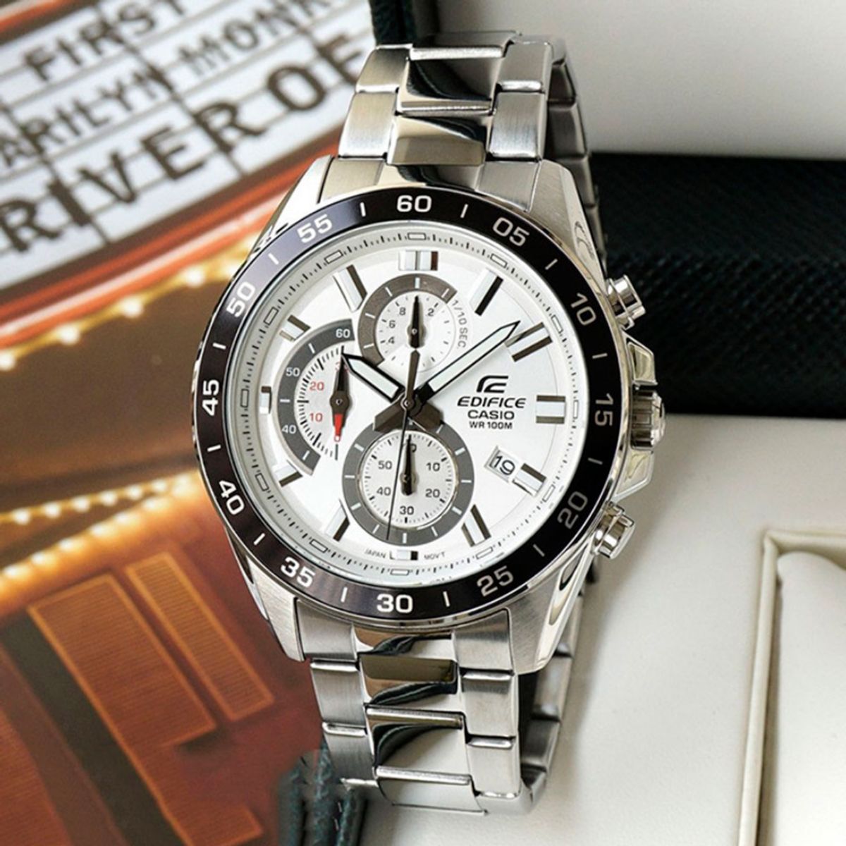 CASIO - RELOJ CASIO EDIFICE EFV-550D-7AVUDF PLATEADO HOMBRE