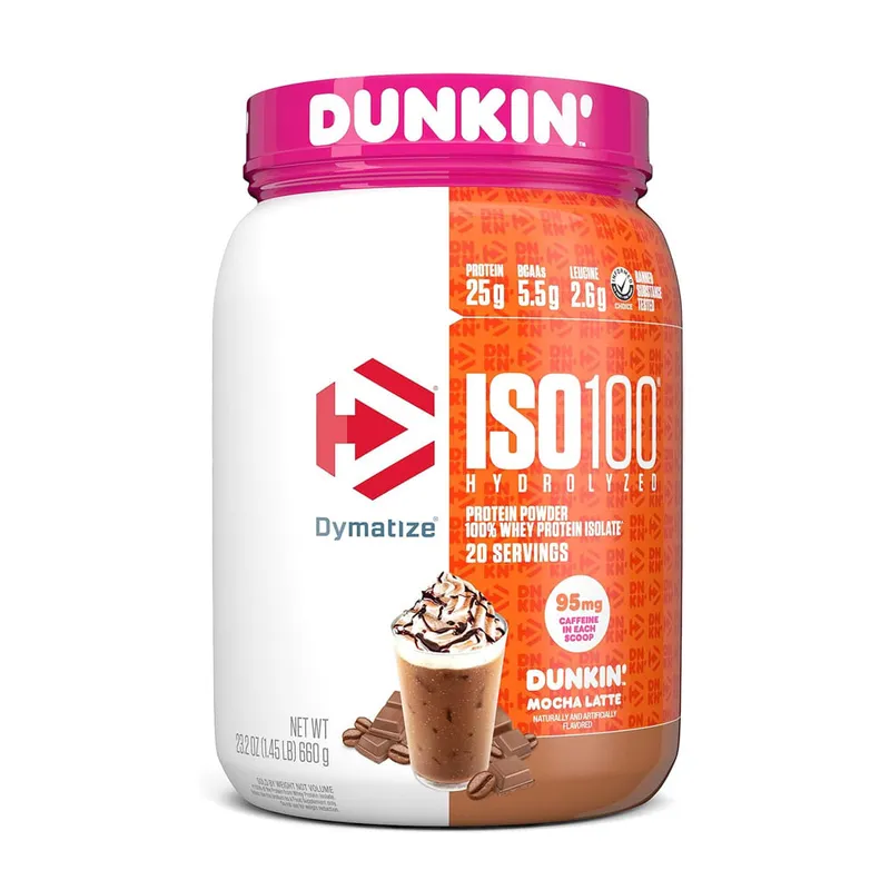 DYMATIZE - Dymatize Iso 100 14 lb - Dunkin Mocha Latte
