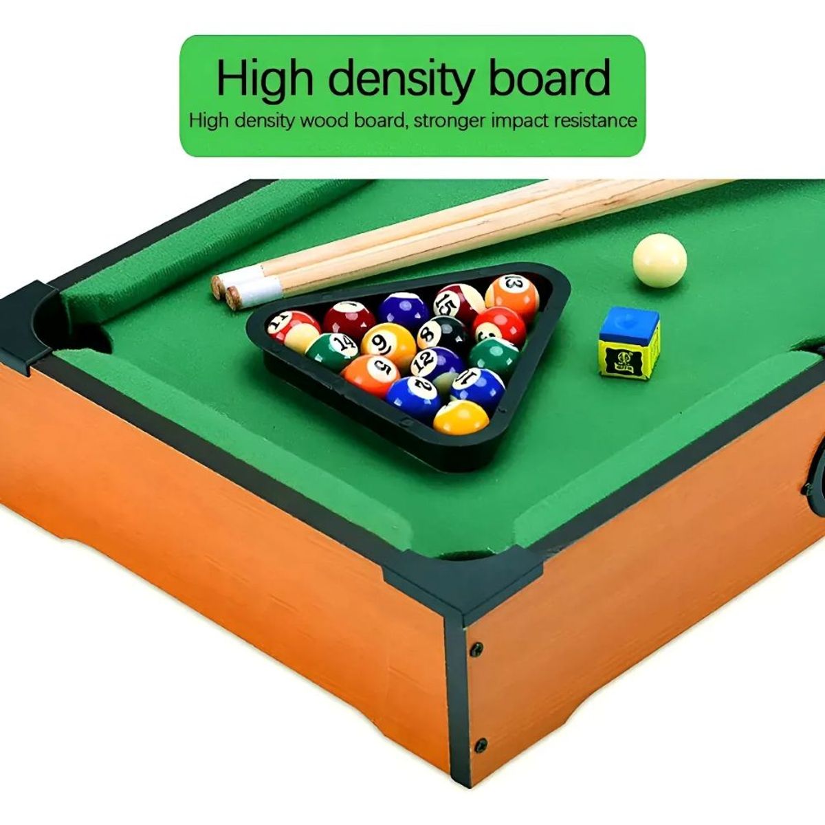 GENERICO - Mini Mesa De Pool De Madera Interactiva Para Niños Verde