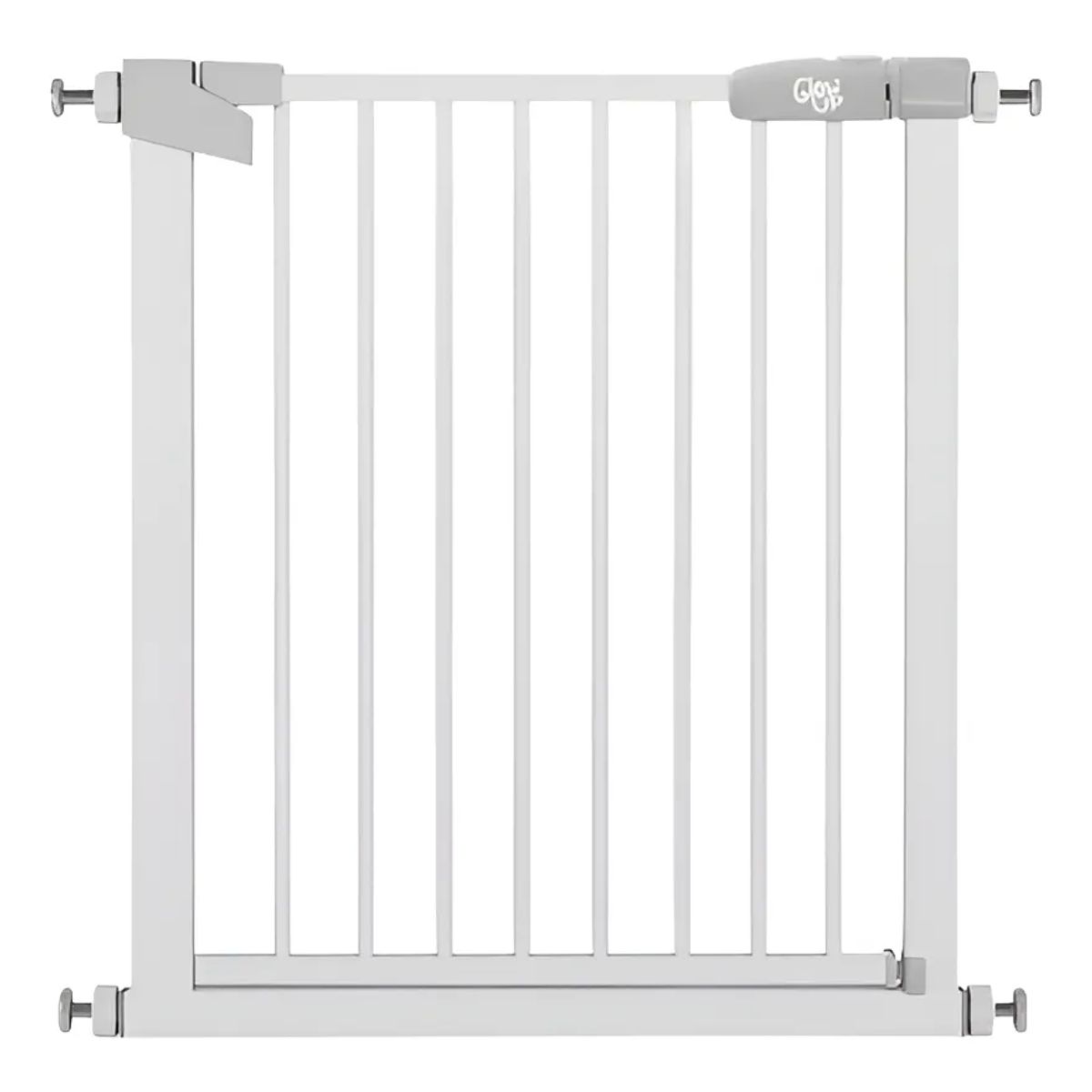 GENERICO - Reja seguridad escalera puerta bebe mascotas glowup color blanco