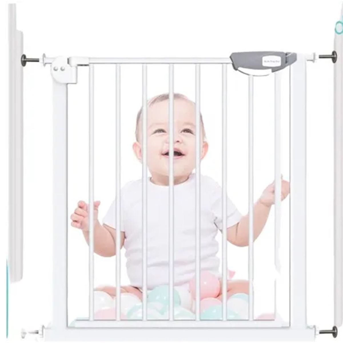 GENERICO - Reja seguridad escalera ajustable bebe mascotas