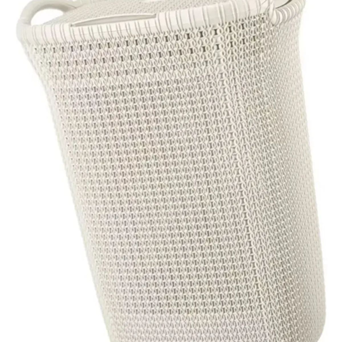 GENERICO - Canasto ropa rectangular Khipu plástico color blanco