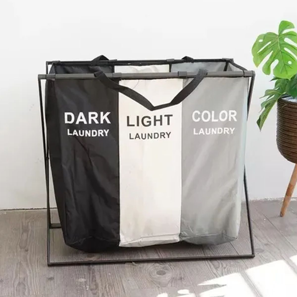 GENERICO - Canasto ropa sucia plegable organizador 3 espacios