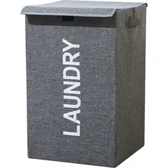 GENERICO - Caja organizadora ropa sucia plegable con tapa 57l