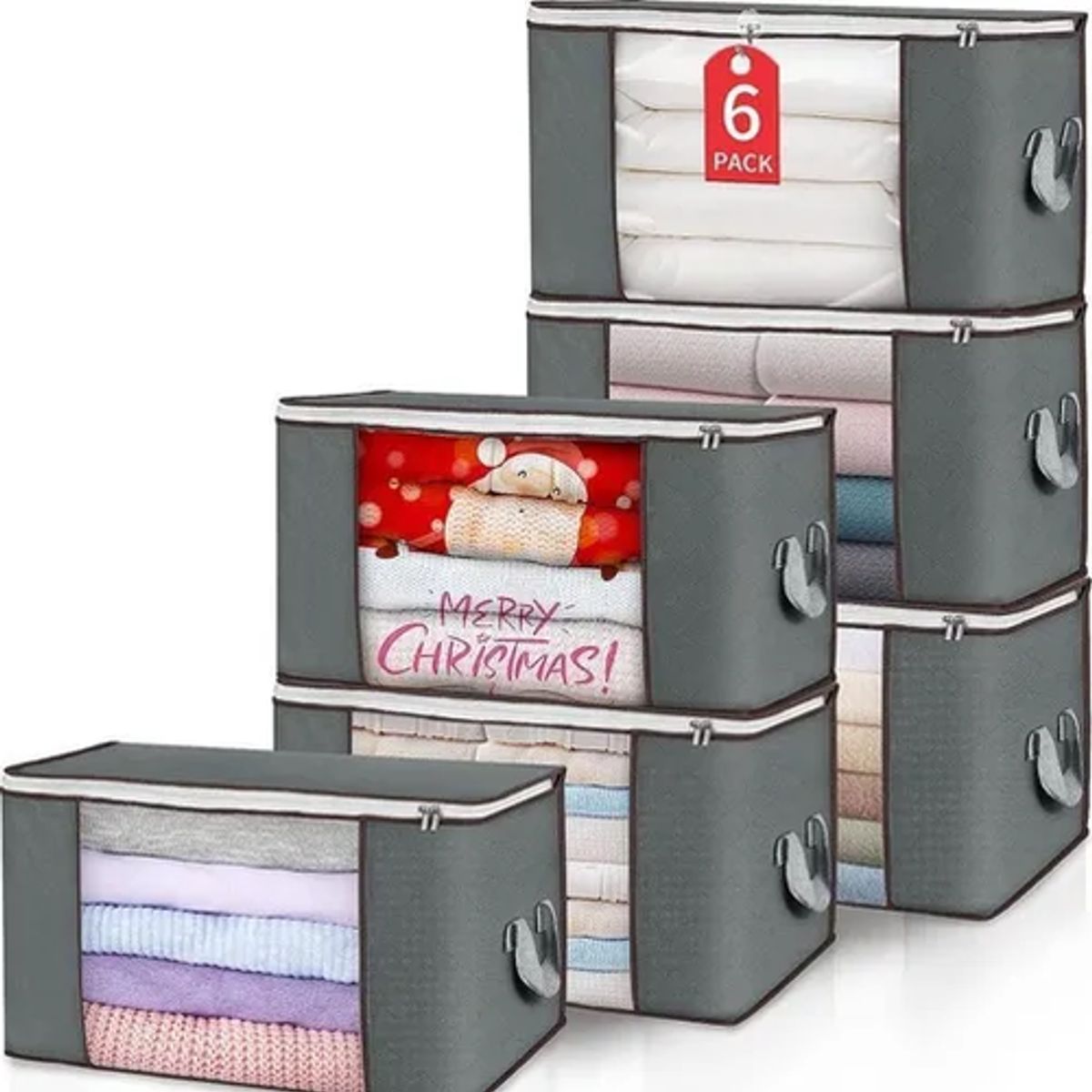 GENERICO - Pack 6 bolsas almacenamiento ropa