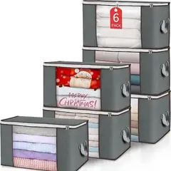 GENERICO - Pack 6 bolsas almacenamiento ropa