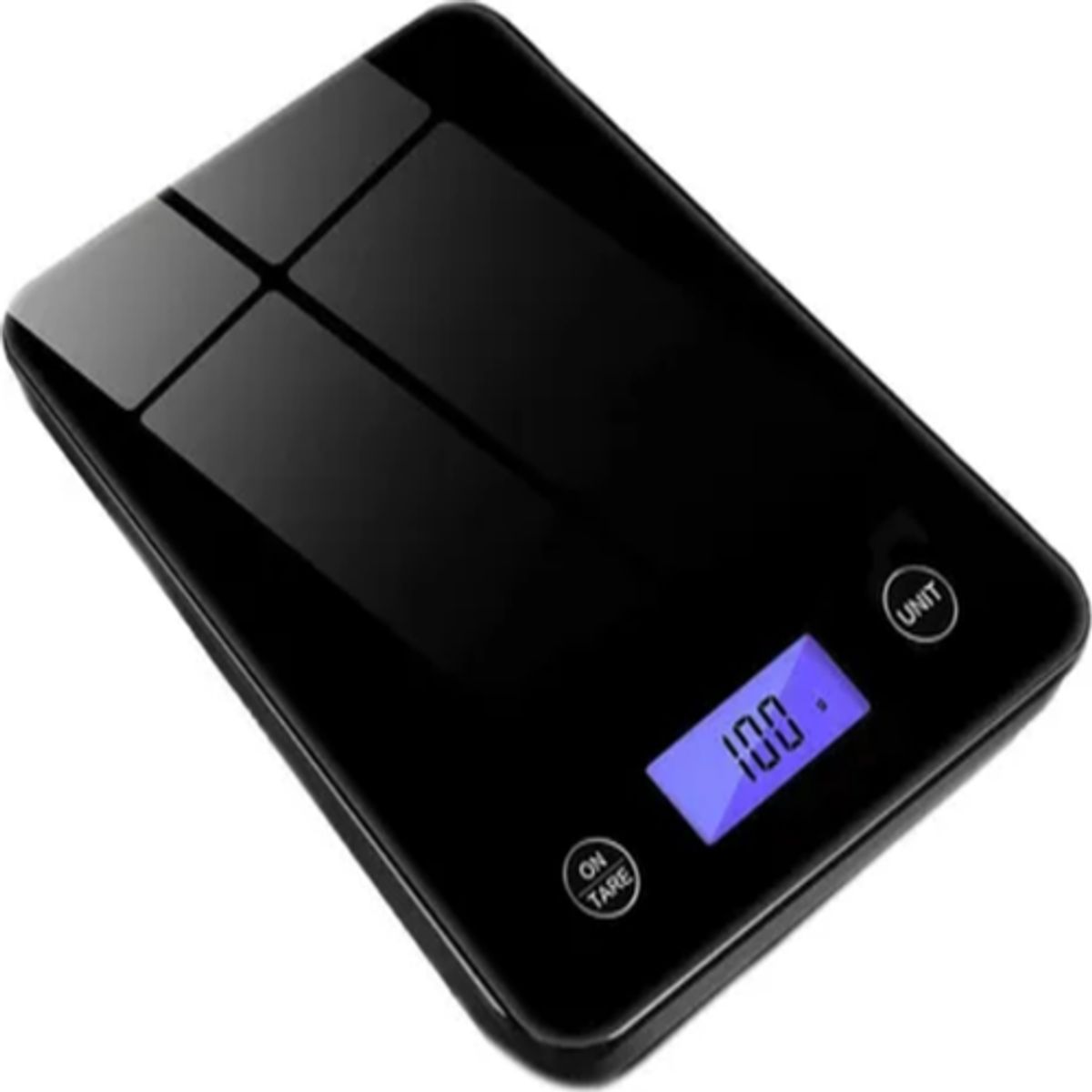 GENERICO - Balanza cocina digital vidrio 5kg color negro