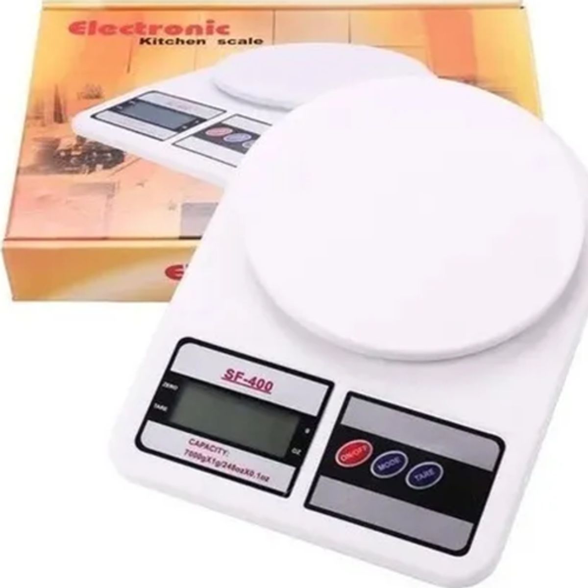 GENERICO - Balanza digital cocina comercio 10kg color blanco