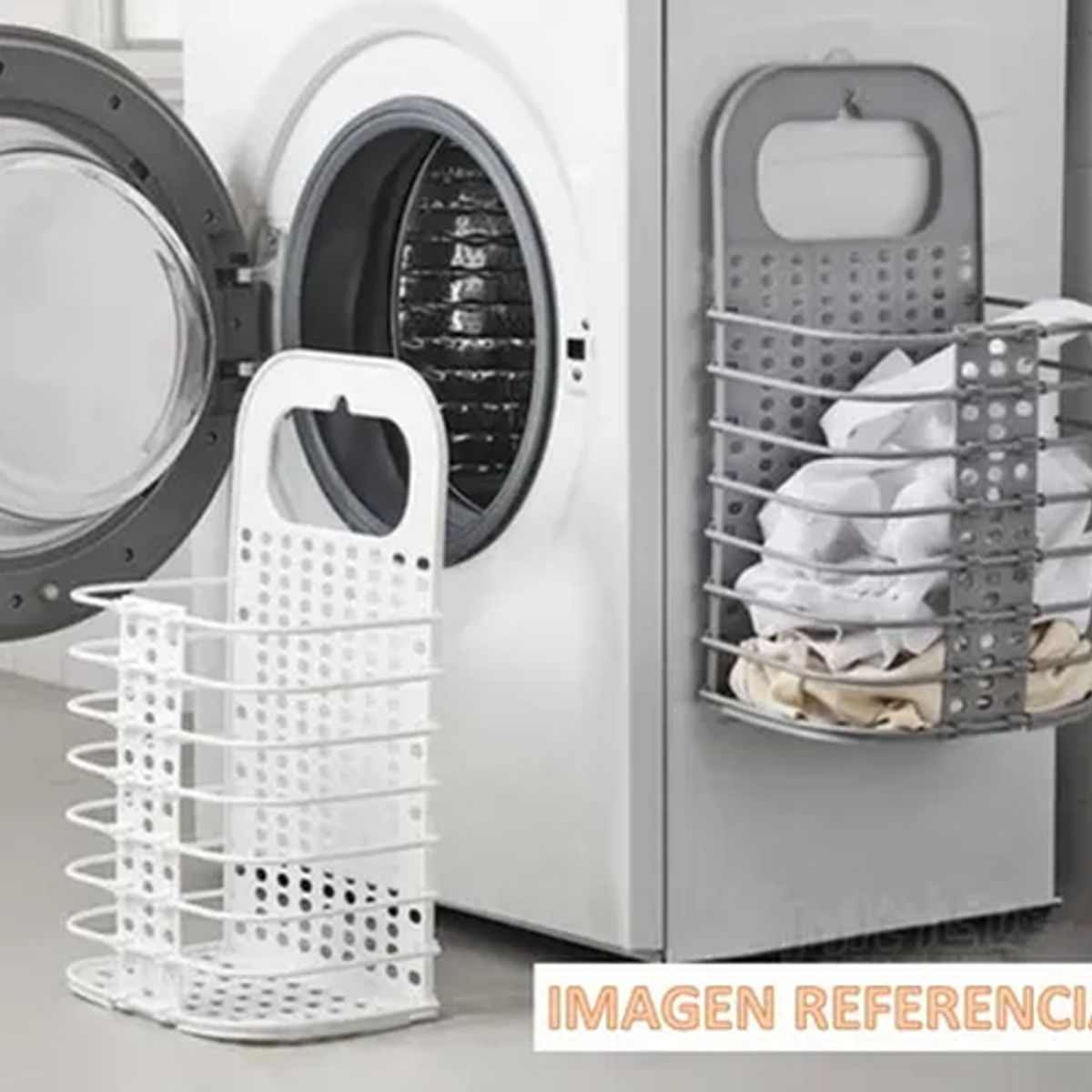 GENERICO - Pack 2 cestas ropa sucia plegables