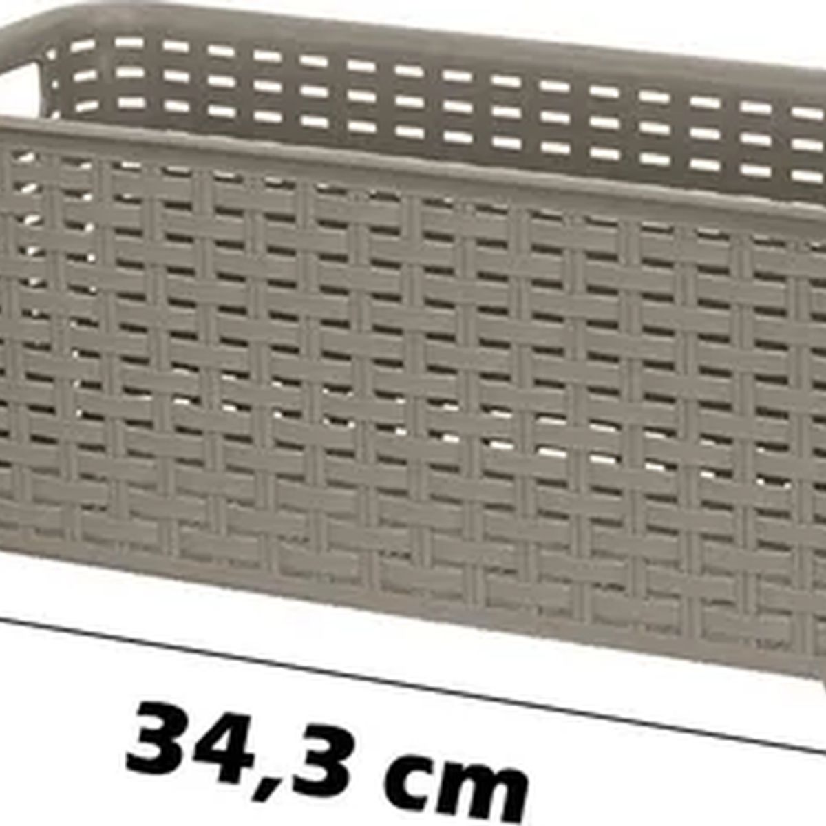 GENERICO - Canastilla organizadora rattan 55l
