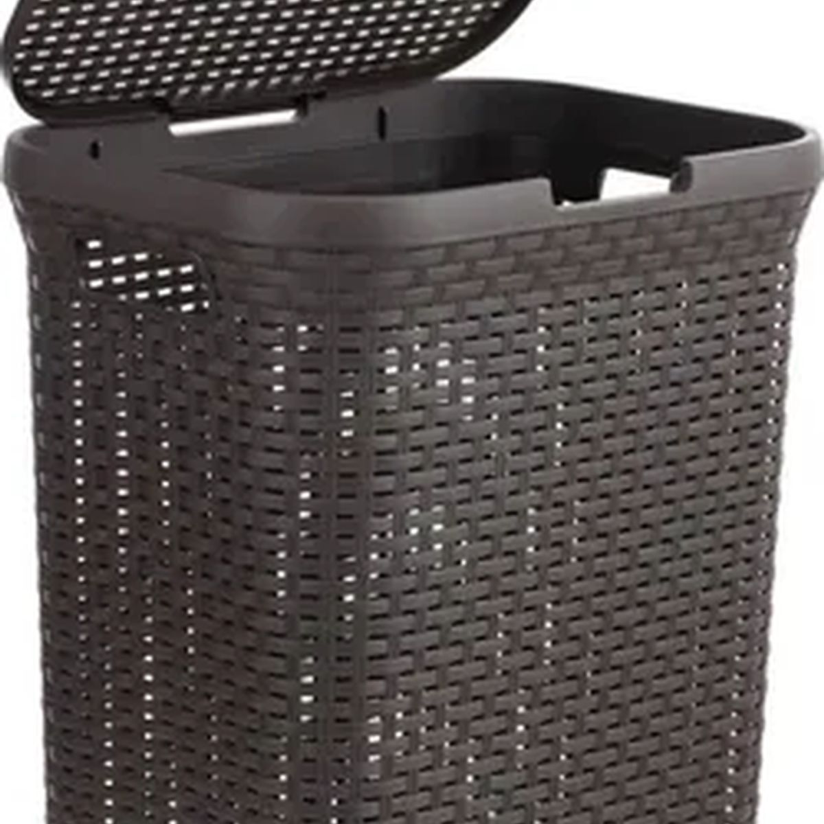 GENERICO - Canasto ropa 60l con tapa rattan resistente