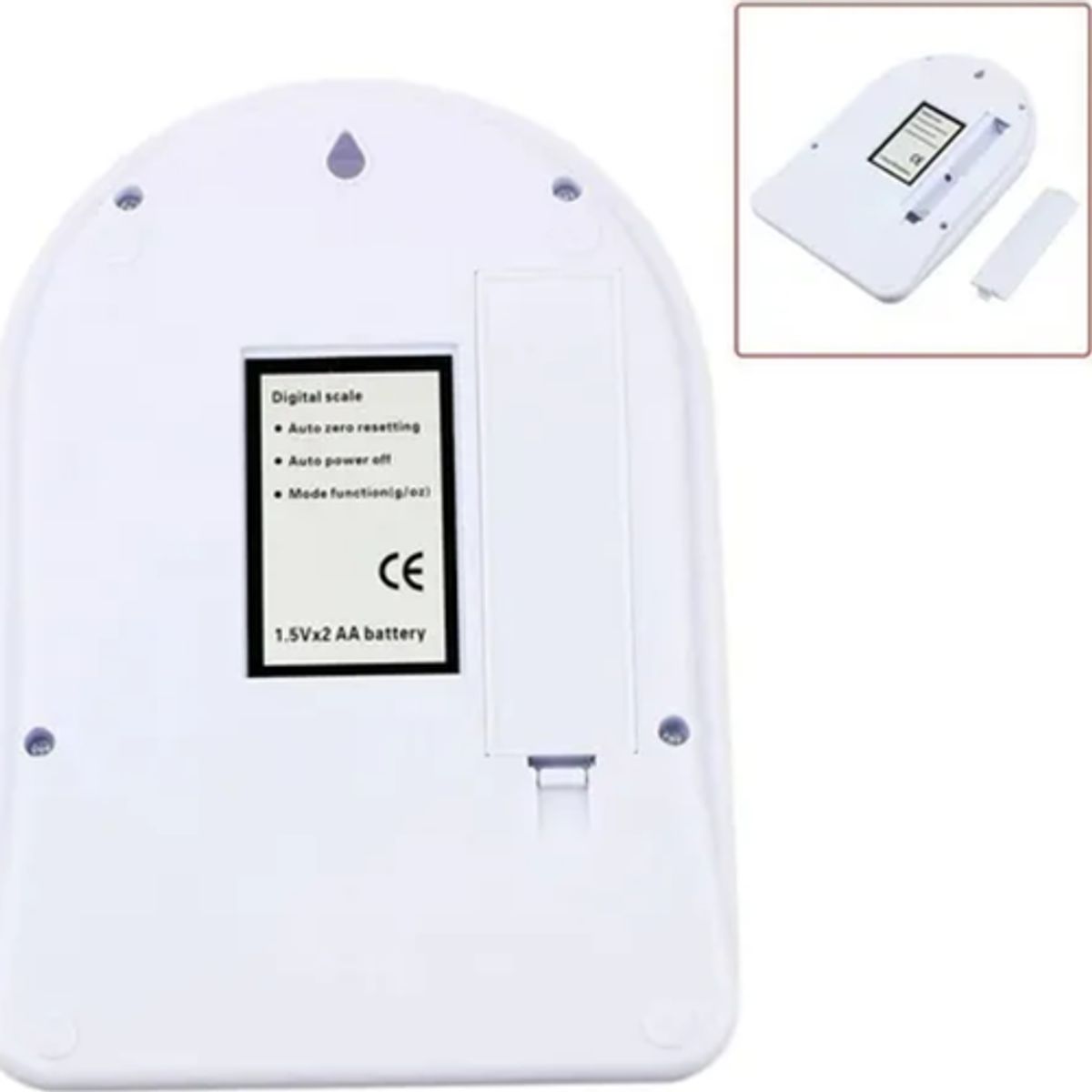 GENERICO - Balanza cocina digital comercio 10kg con pilas