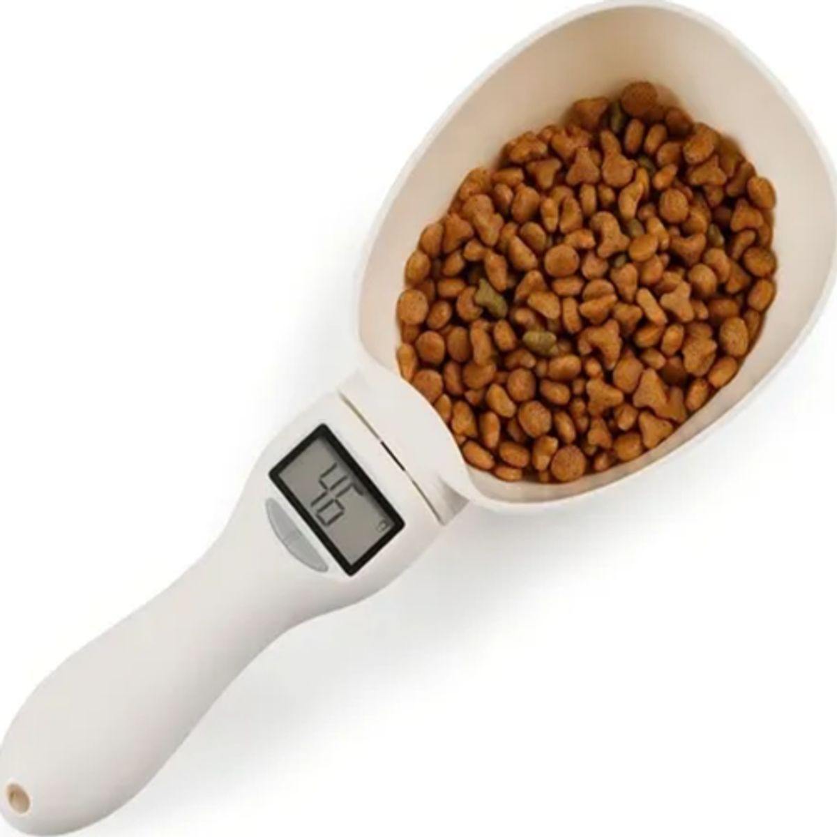 GENERICO - Cuchara balanza medidora alimentos color beige