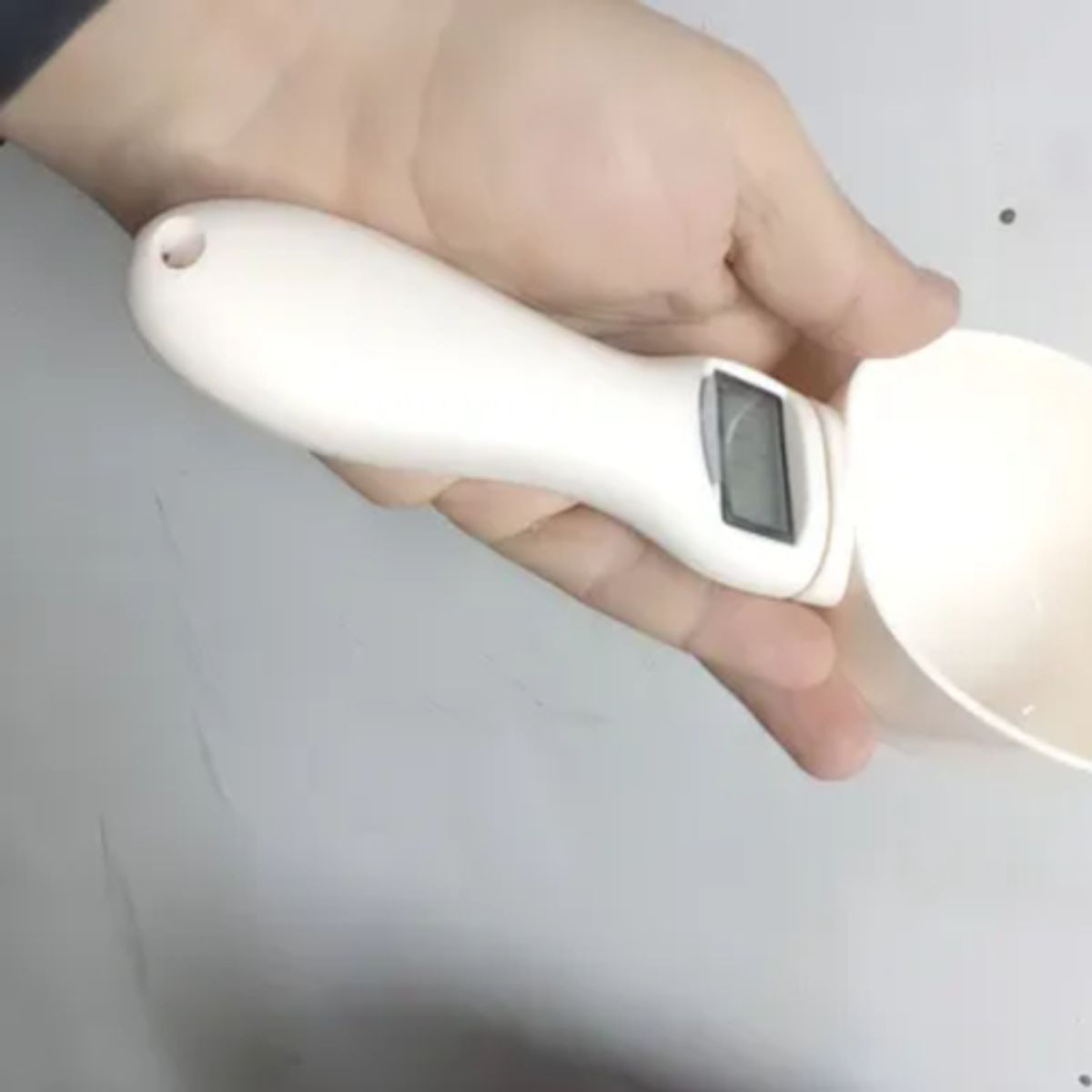 GENERICO - Cuchara balanza medidora alimentos color beige