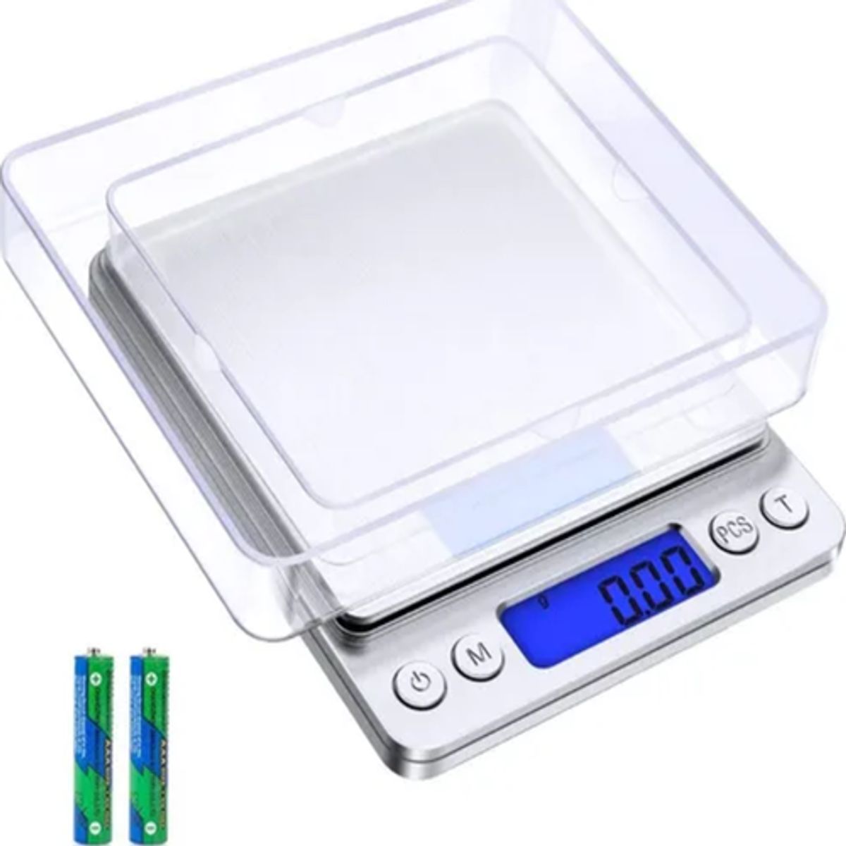 GENERICO - Balanza joyería cocina 01g a 2kg color plateado