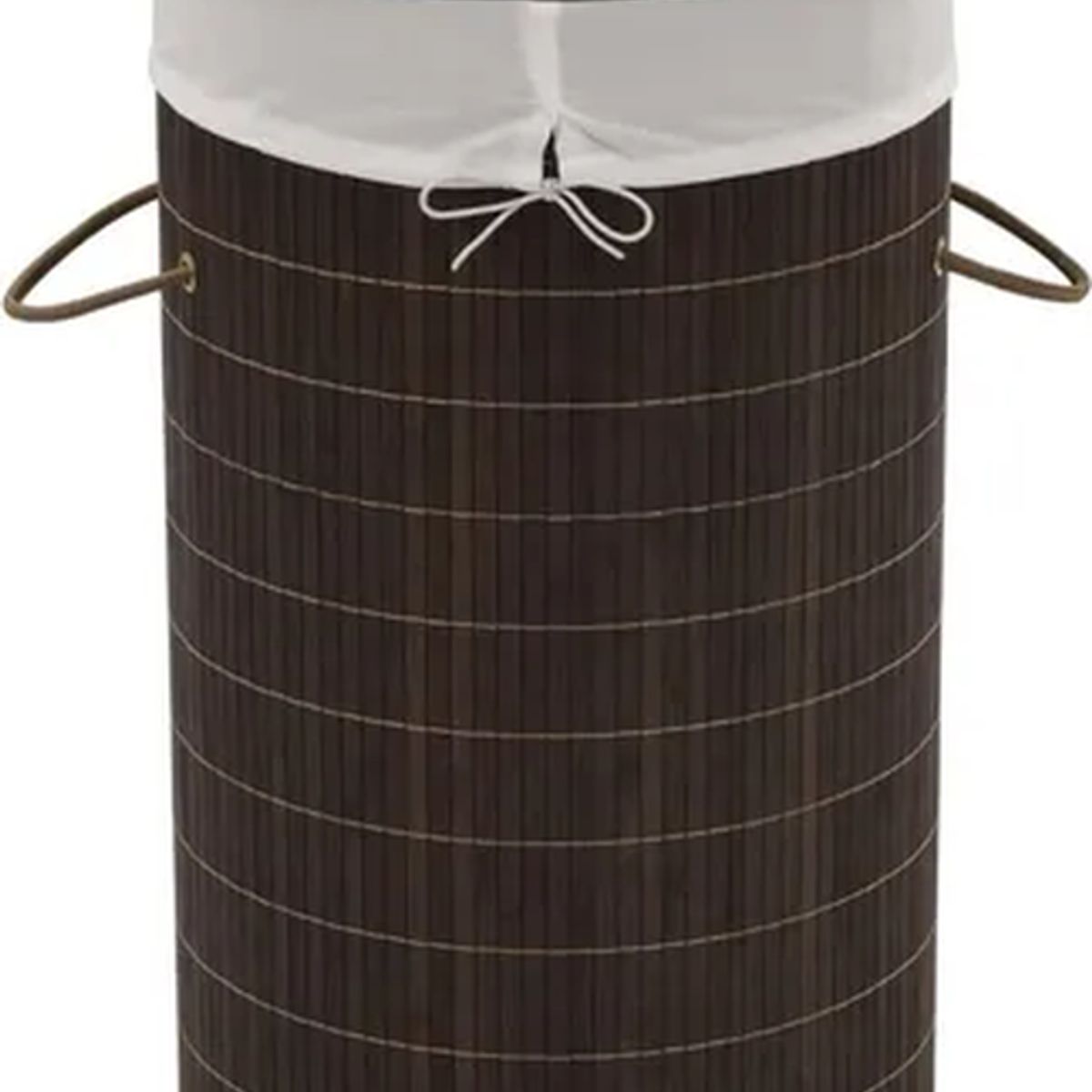 GENERICO - Cesto ropa bambú natural 60x40cm