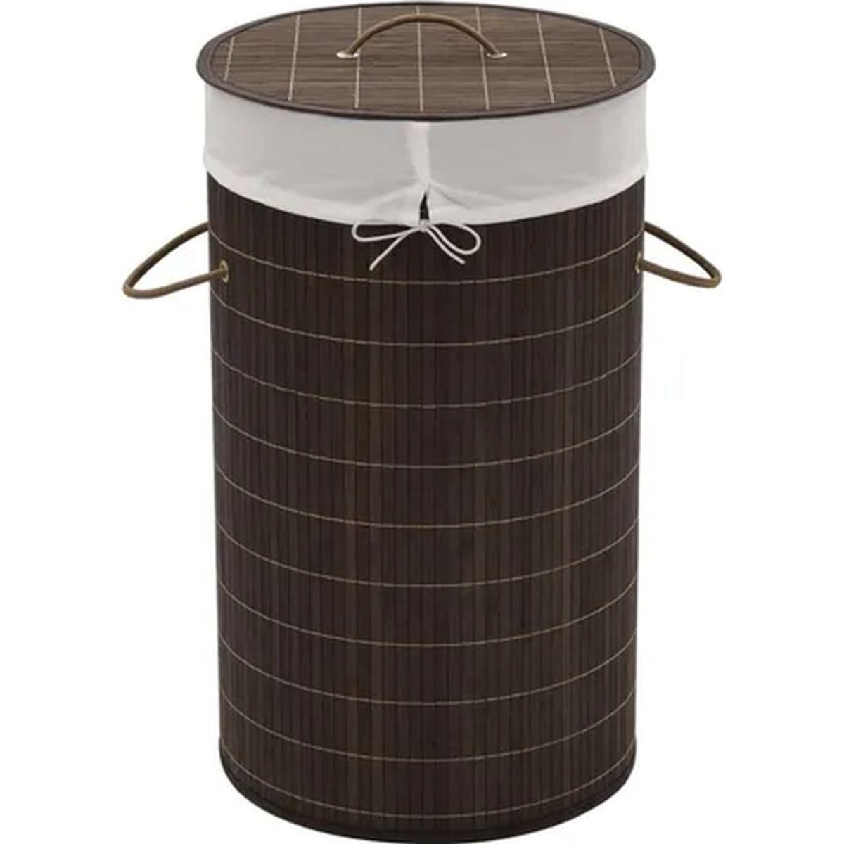 GENERICO - Cesto ropa bambú natural 60x40cm