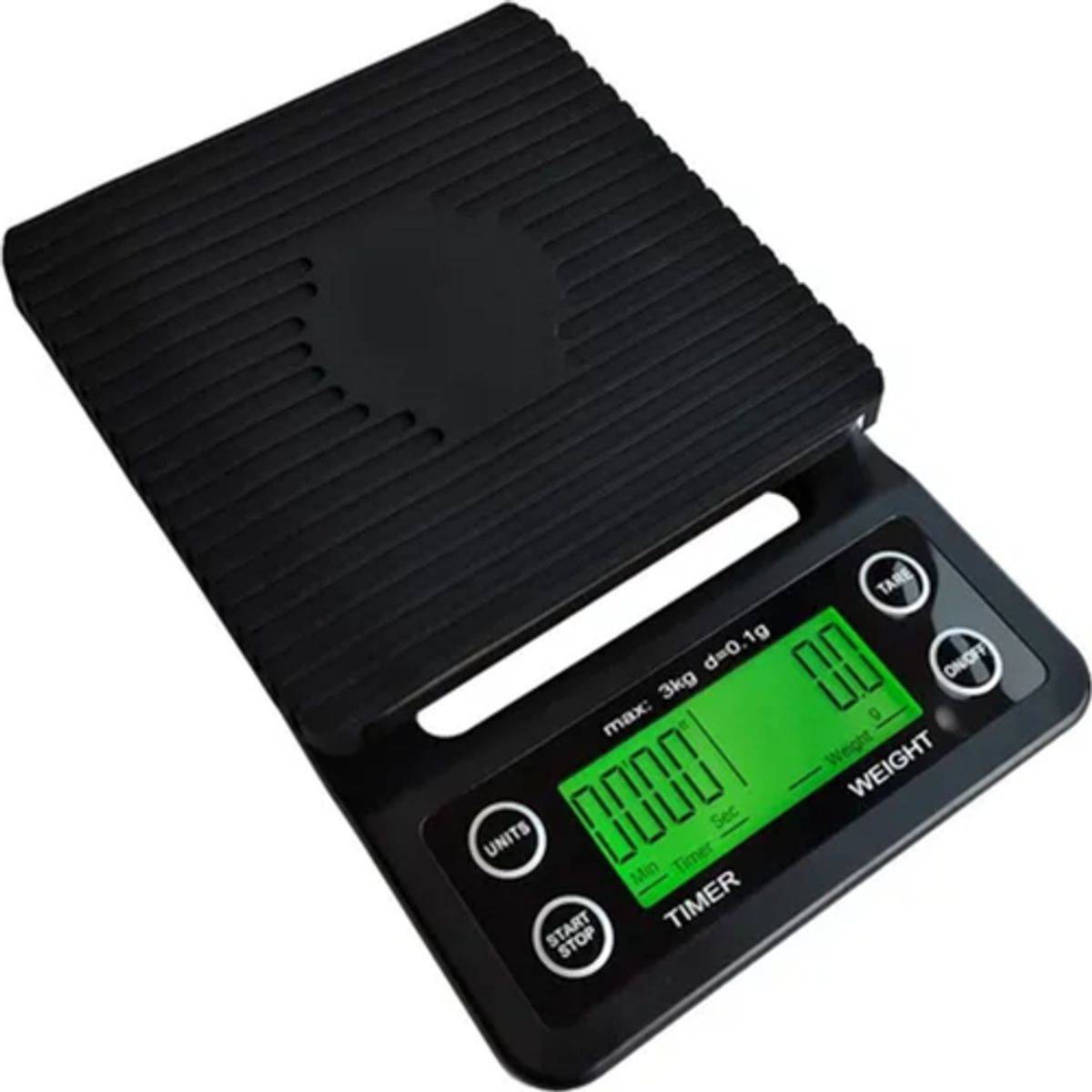 GENERICO - Balanza cocina precisión 01g a 3kg color negro