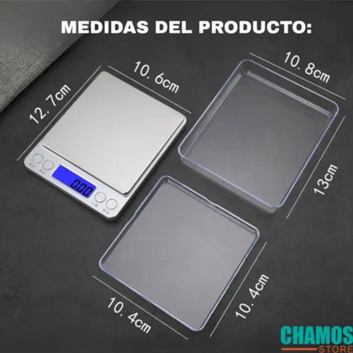 GENERICO - Pesa gramera joyería cocina 01g a 500g