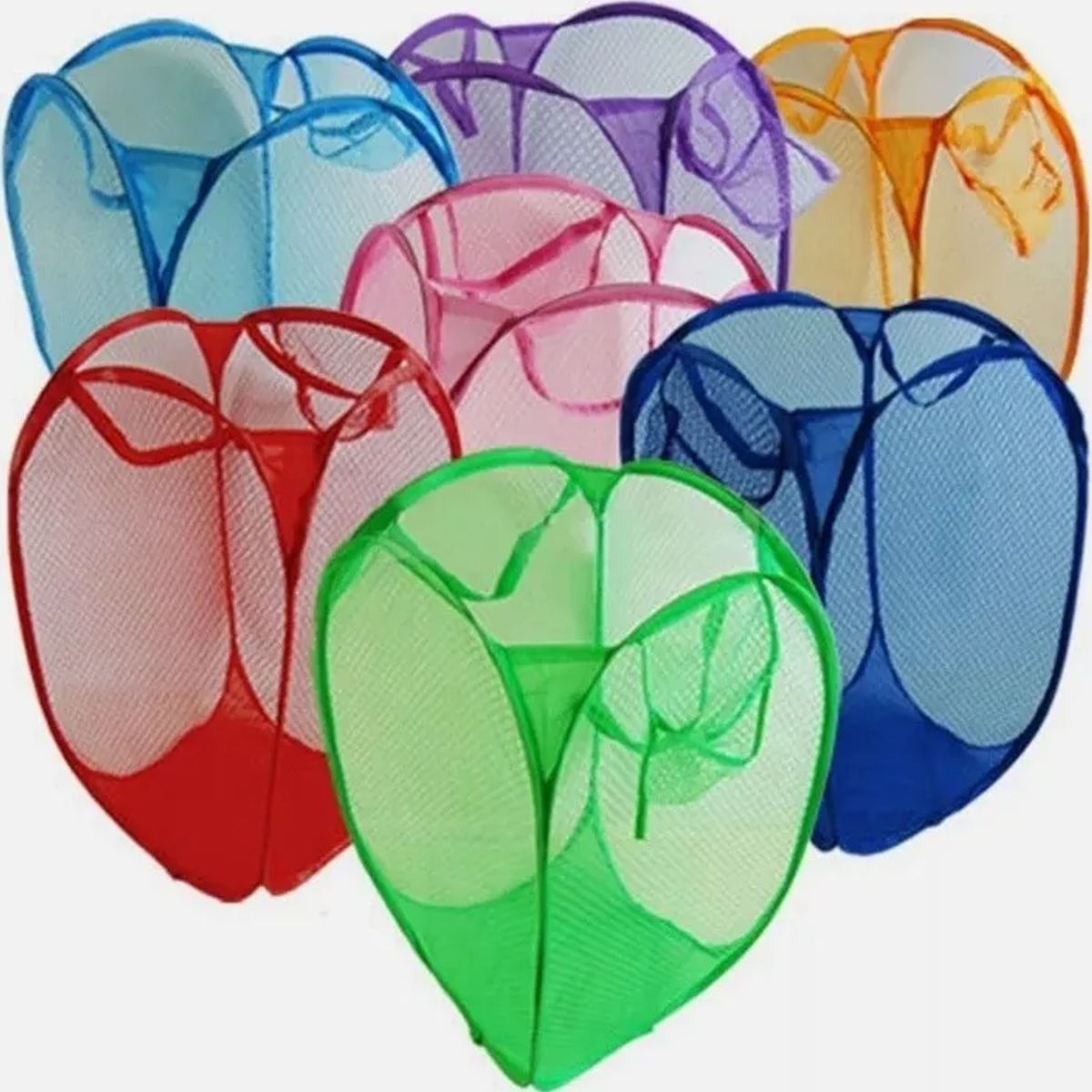 GENERICO - Canasto malla ropa plegable lavandería