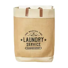 GENERICO - Canasto ropa con asas color beige