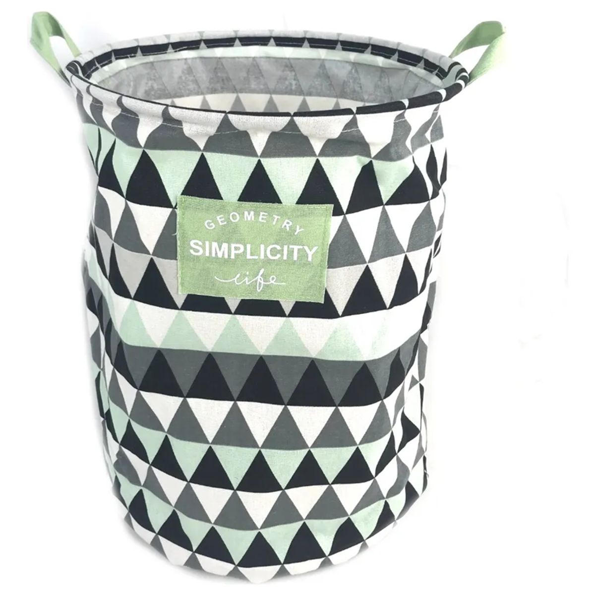 GENERICO - Cesto ropa sucia plegable diseño triángulos 35x45