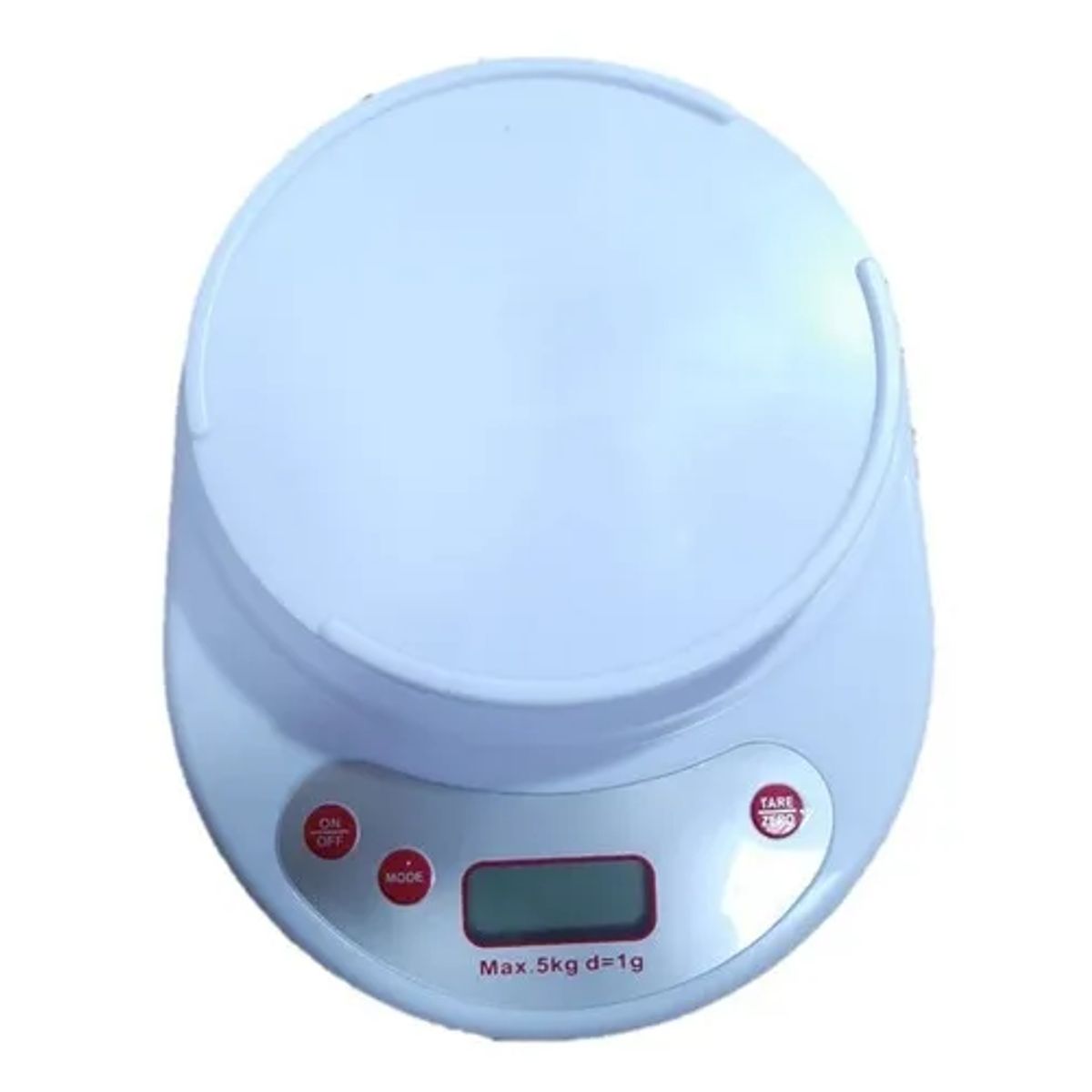 GENERICO - Balanza cocina digital alimentos 5kg color blanco