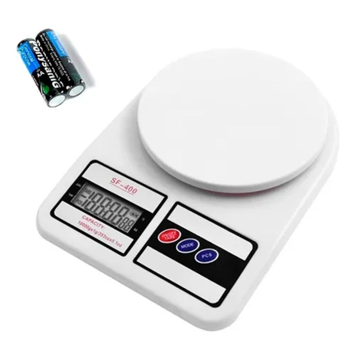 GENERICO - Báscula digital cocina sf-400 10kg color blanco