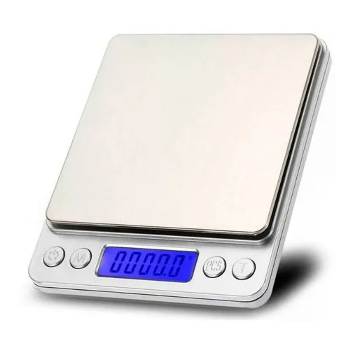 GENERICO - Pesa gramera joyería cocina 001g a 500g color gris