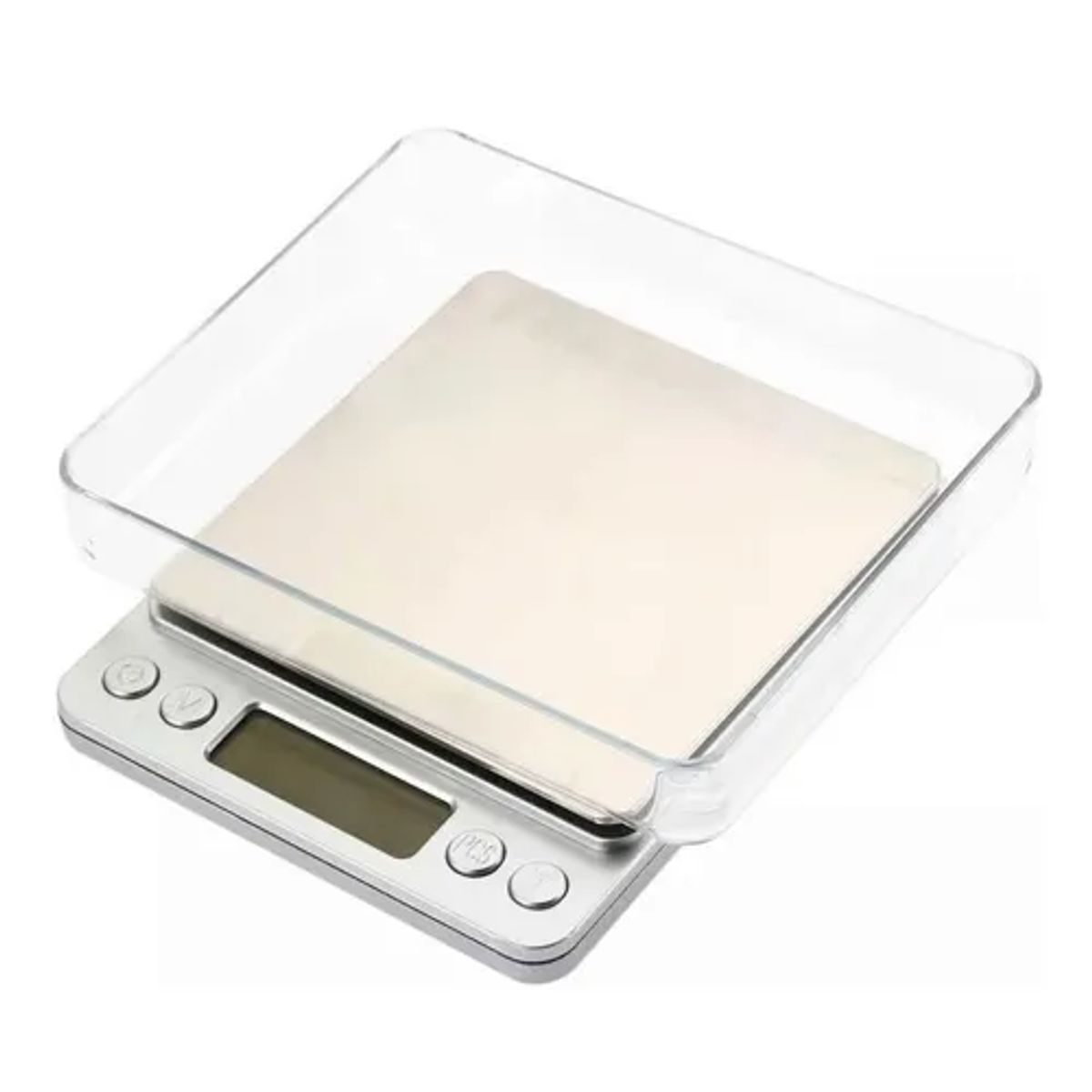 GENERICO - Pesa gramera joyería cocina 001g a 500g color gris