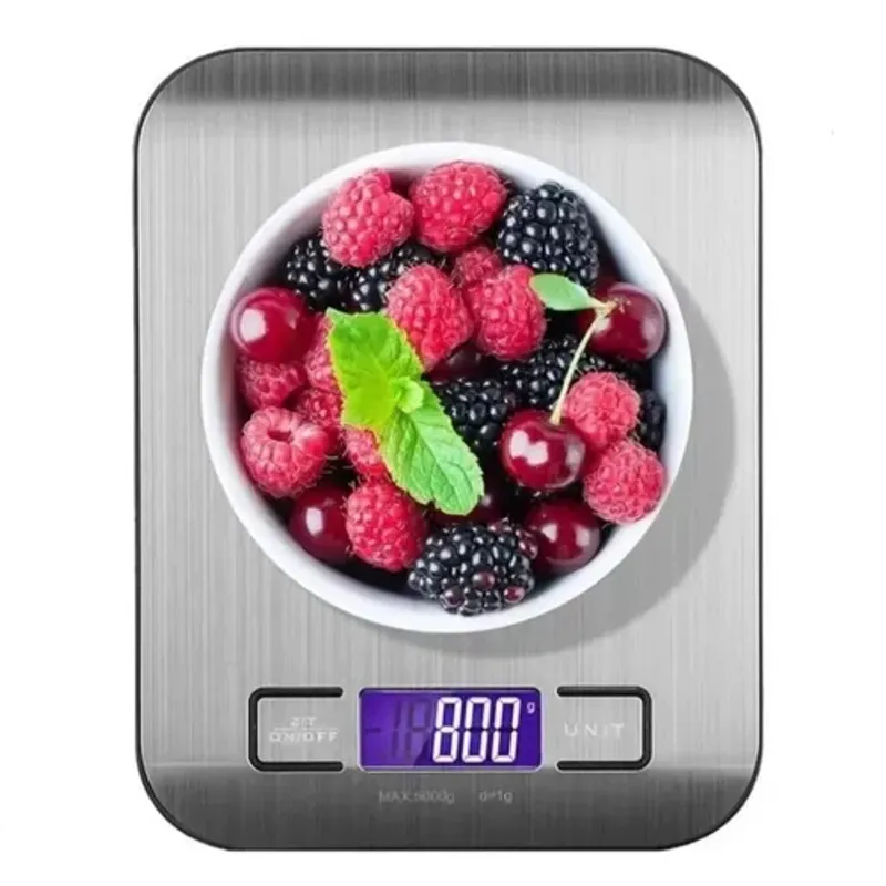 GENERICO - Pesa digital cocina acero inoxidable 5kg