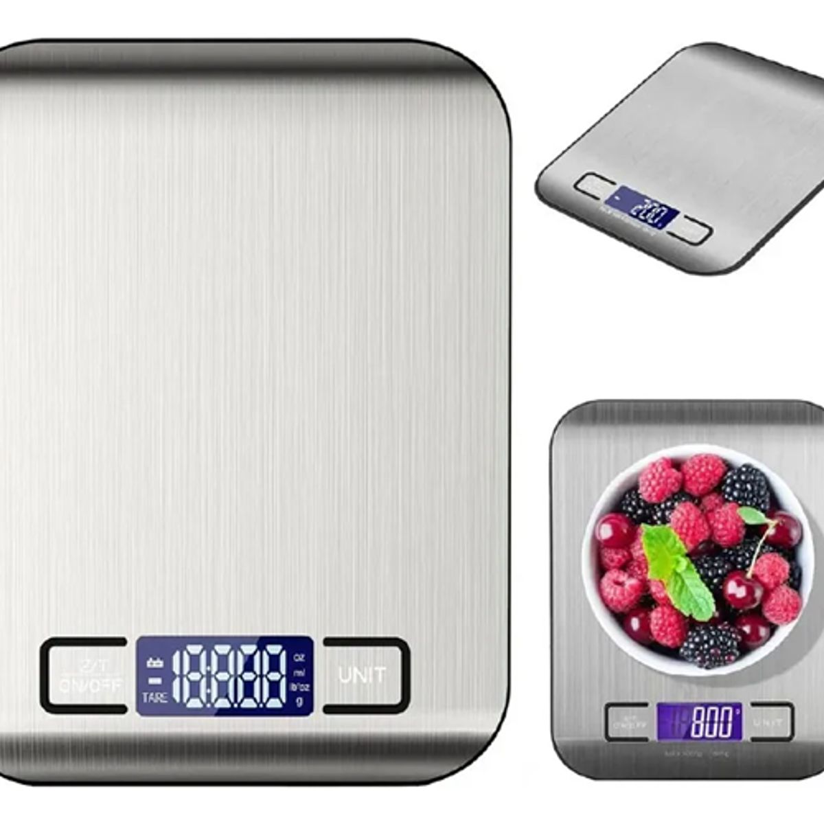 GENERICO - Balanza digital cocina Casatua acero inoxidable 5kg