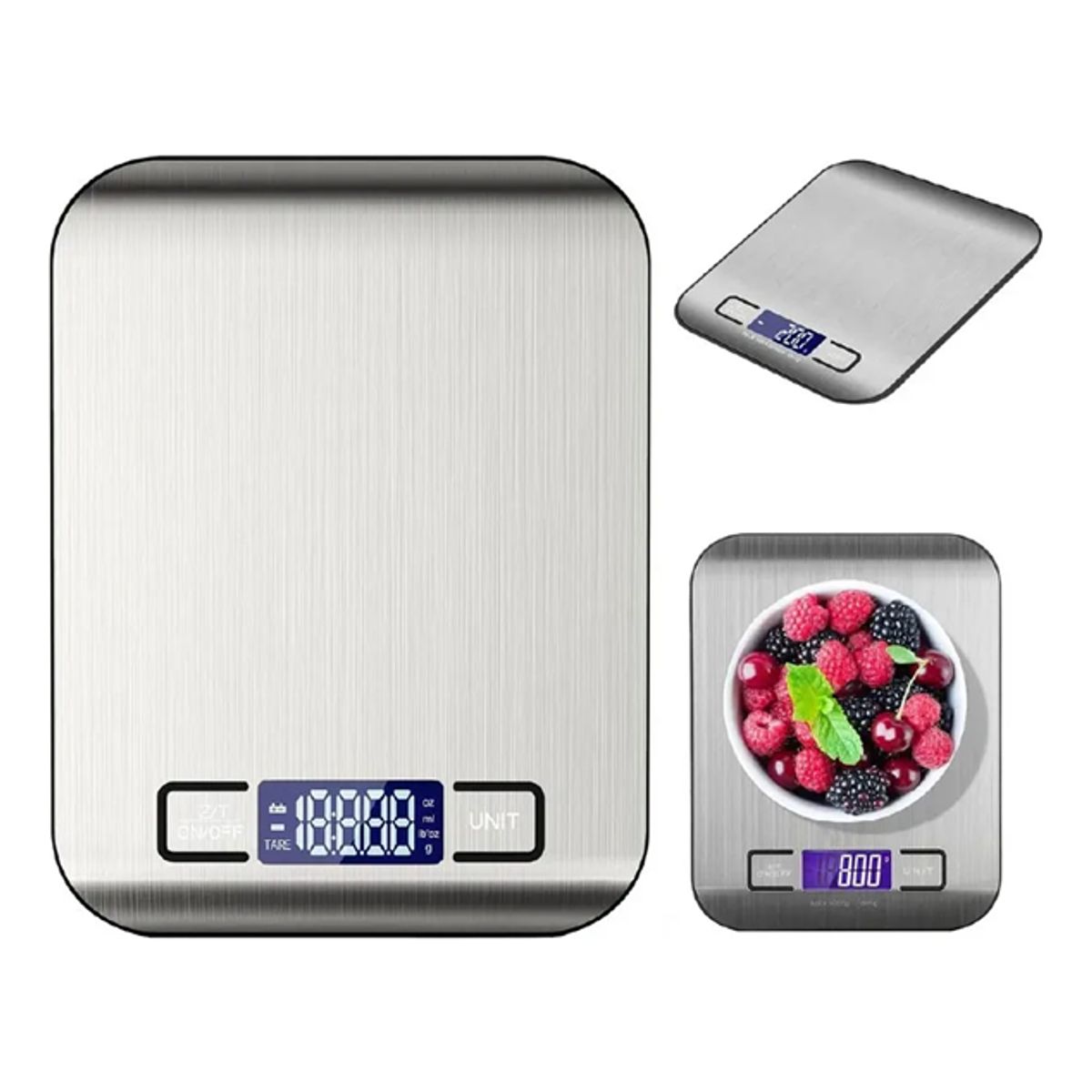 GENERICO - Balanza digital cocina Casatua acero inoxidable 5kg