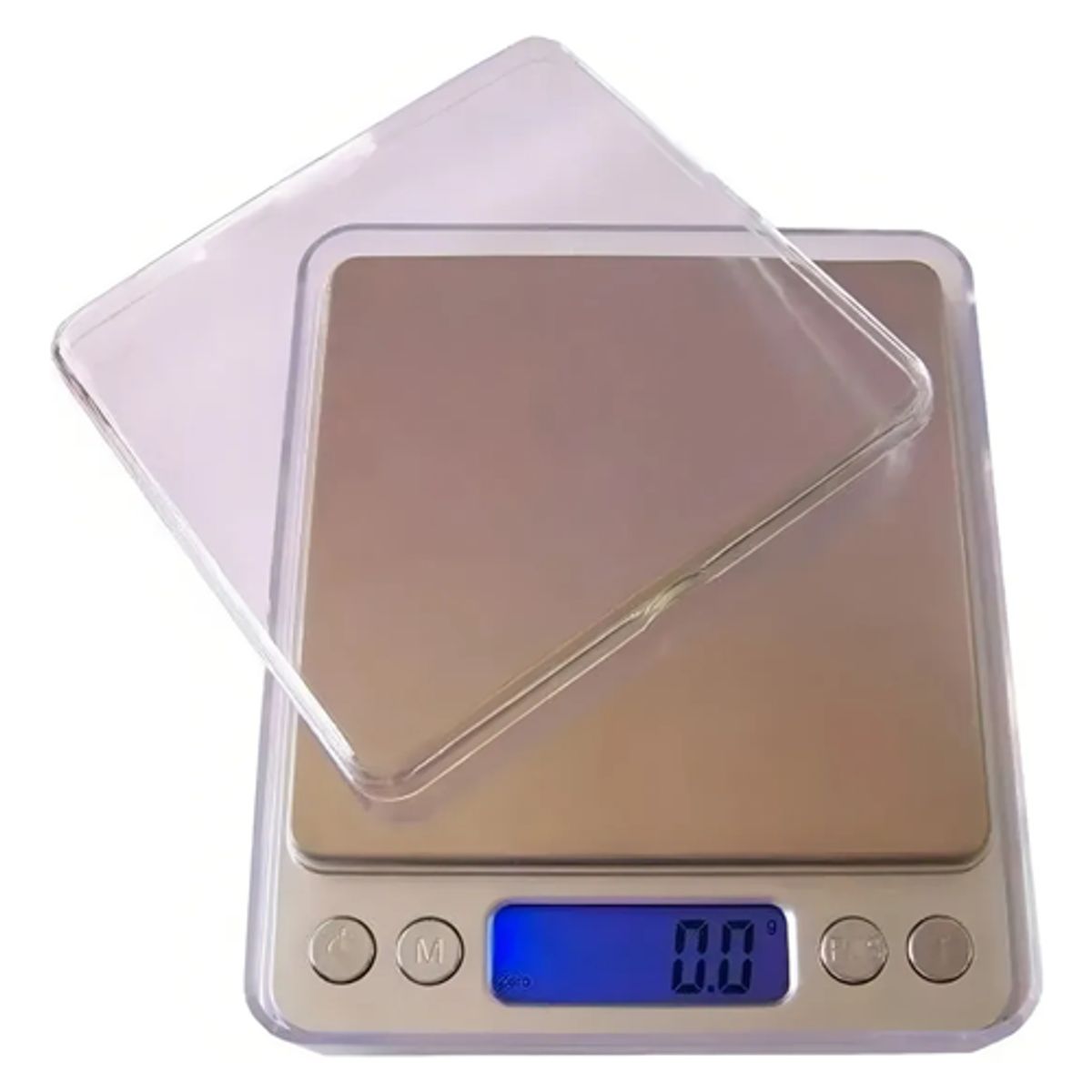 GENERICO - Pesa gramera joyería cocina 01g a 500g color plata