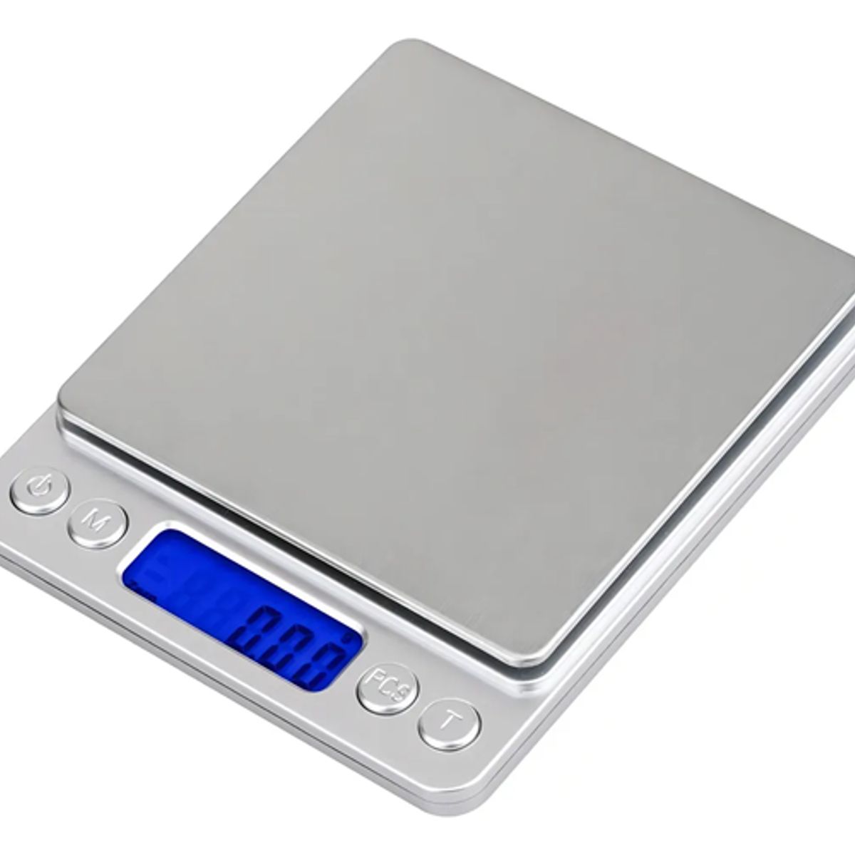 GENERICO - Pesa gramera joyería cocina 01g a 500g color plata