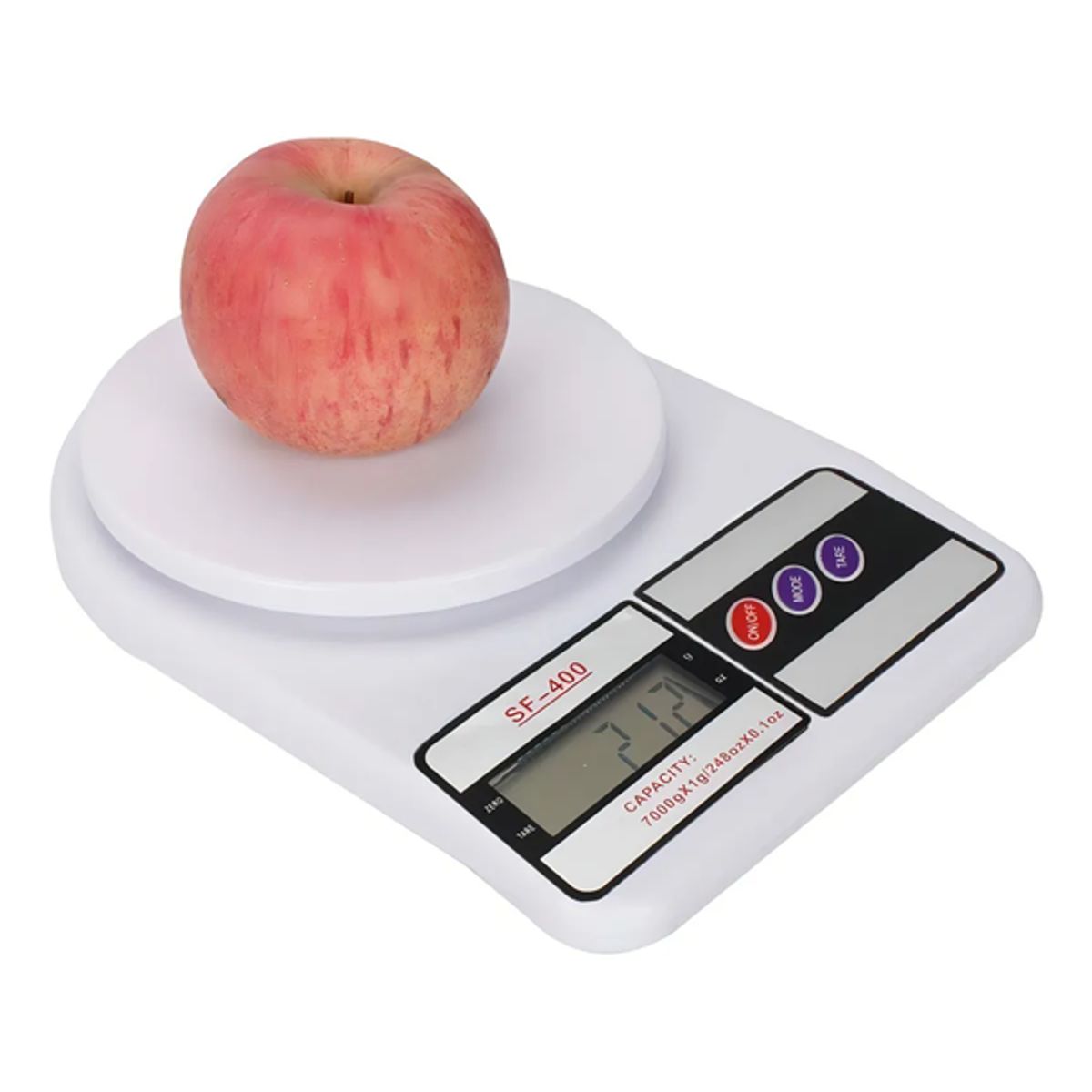 GENERICO - Balanza digital cocina romana 7kg color blanco