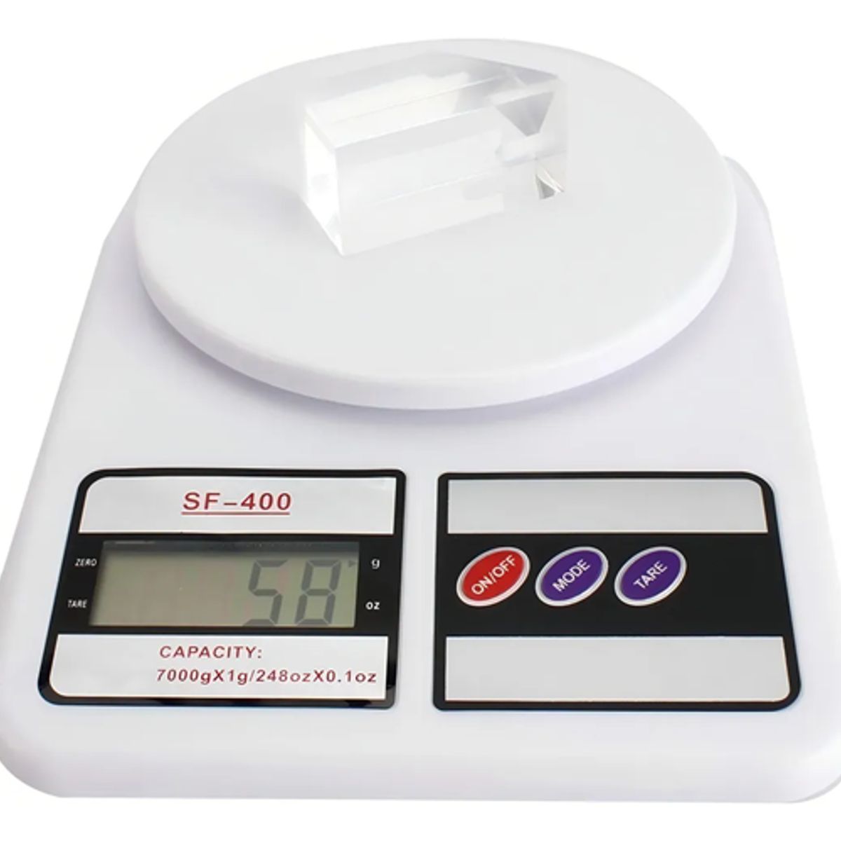 GENERICO - Balanza digital cocina romana 7kg color blanco