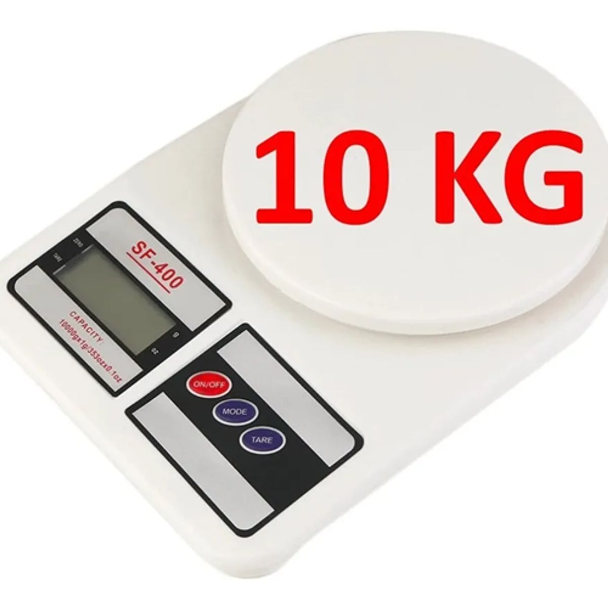 GENERICO - Balanza digital cocina chef comercio 10kg color blanco