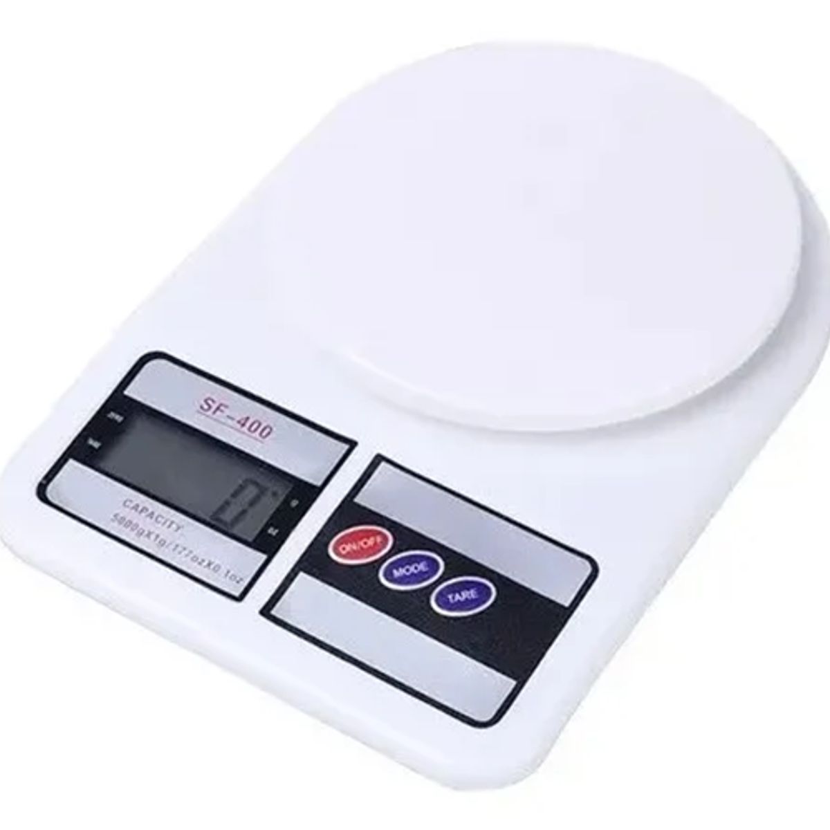 GENERICO - Balanza digital cocina comercio 10kg color blanco