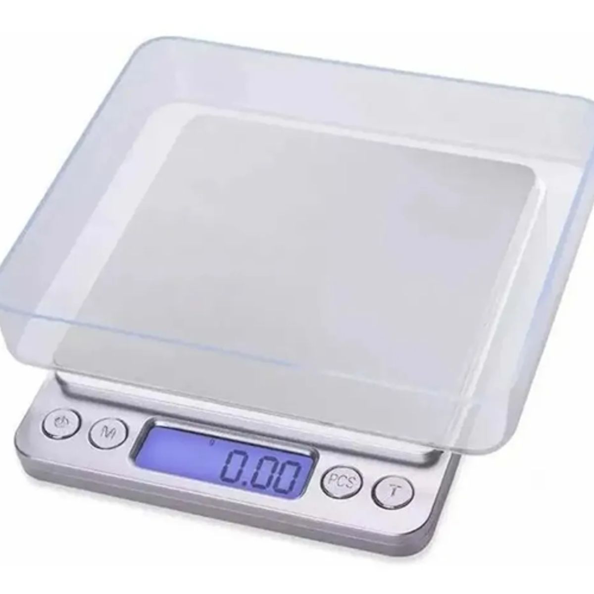 GENERICO - Pesa gramera joyería cocina 01g a 2000g color plata