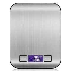 GENERICO - Báscula digital cocina acero inoxidable 10kg