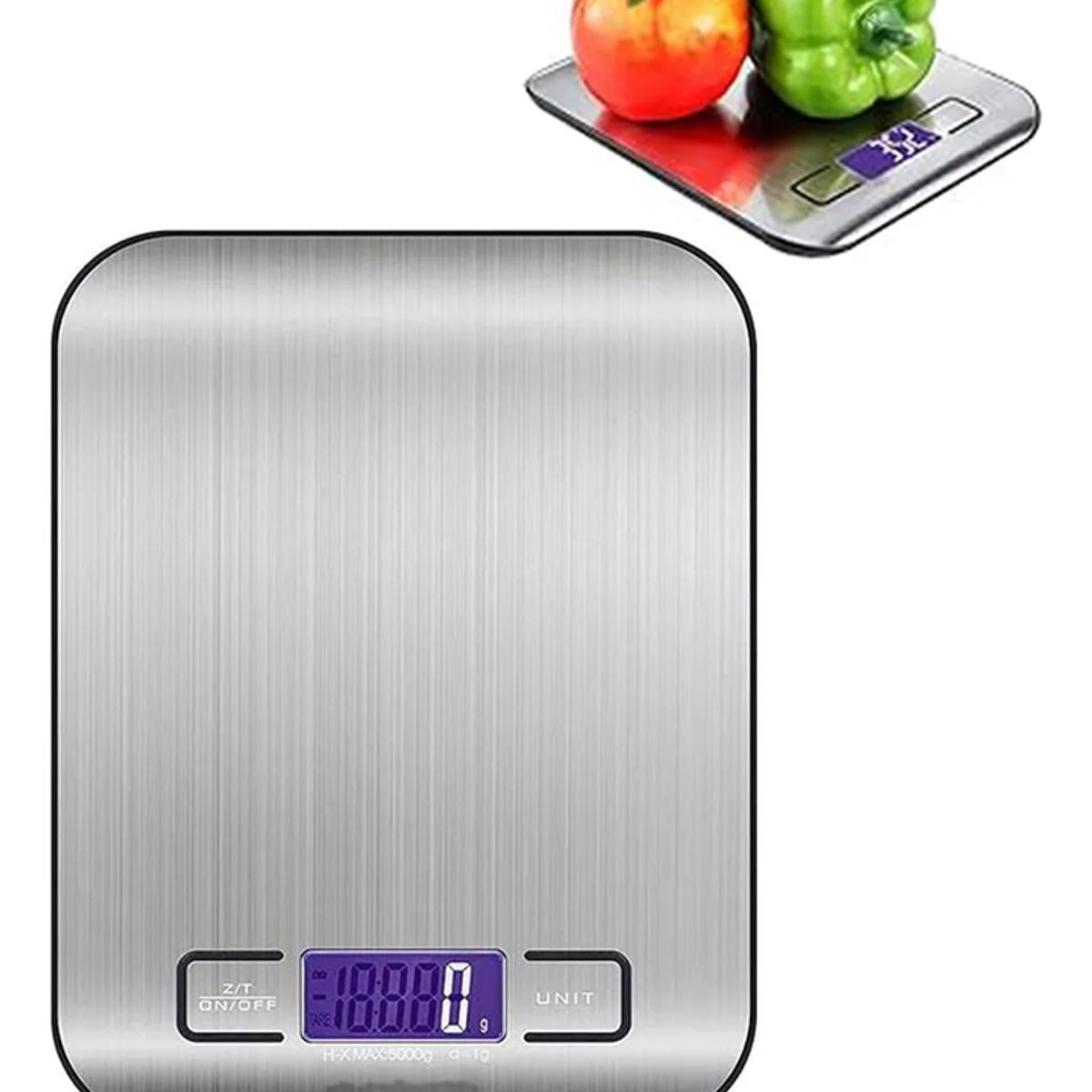 GENERICO - Báscula digital cocina acero inoxidable 10kg